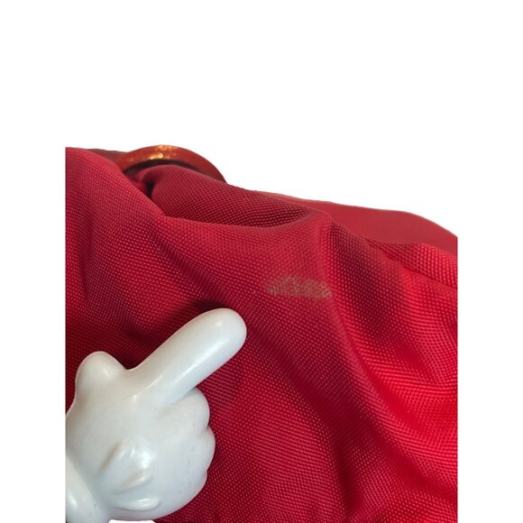 Kate Spade NYC Nylon Satchel Duffle Baby Travel Tote Bag Red - Picture 11 of 13